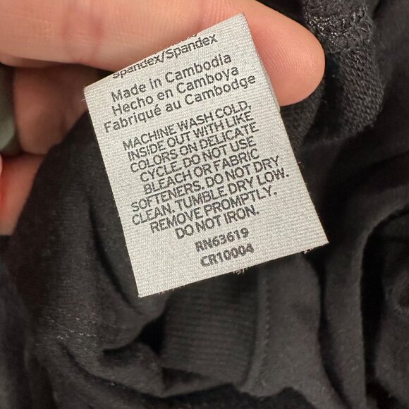 RBX Womens Small Black No Sweat Pullover Open V-Back Shirt Long Sleeve - Picture 8 of 11